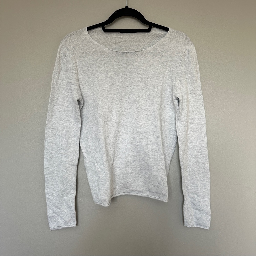 Brandy Melville Gray Longsleeve Knit Top